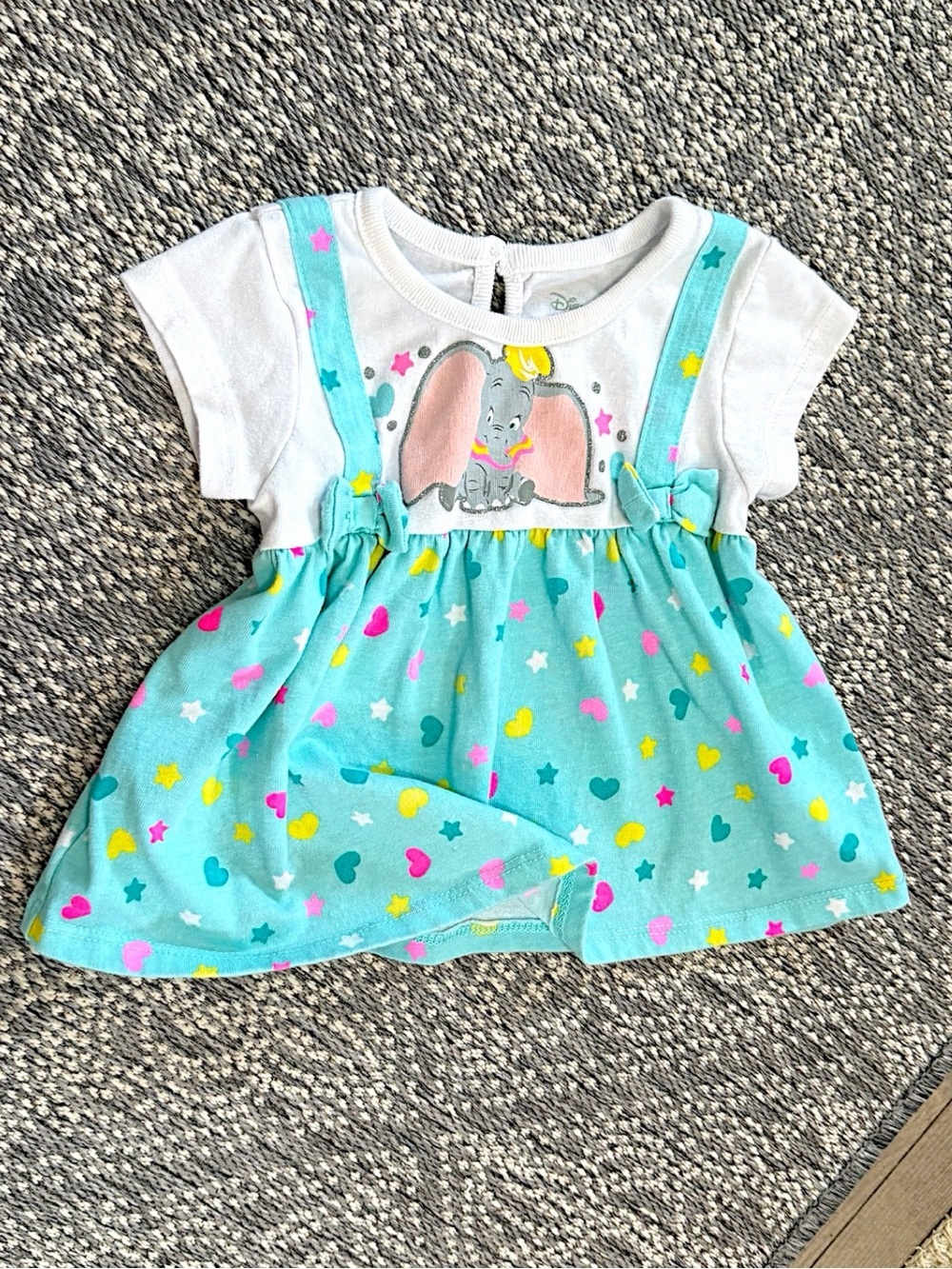 Y2K Disney Dumbo Baby Girl Tunic/Dress the CUTEST size 12 months